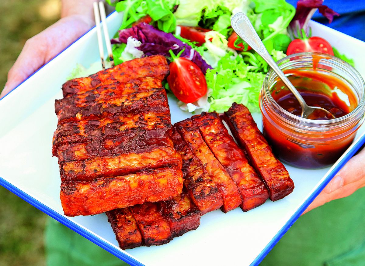 Tempeh façon ribs et sauce BBQ au sirop d'érable FemininBio