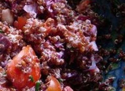 Salade de quinoa rouge