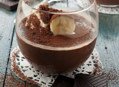 agar-agar chocolat banane