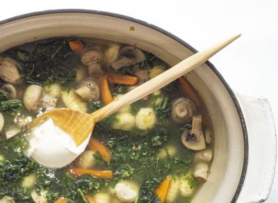 Soupe aux gnocchis & aux légumes