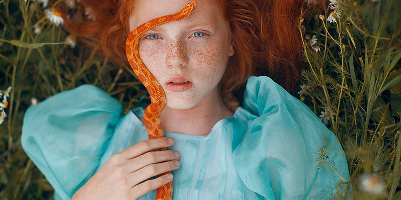 Katerina Plotnikova serpent orange redhair