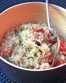 Taboulé de quinoa aux graines germées
