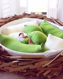 Bird's Nest Bed, un lit comme un nid douillet