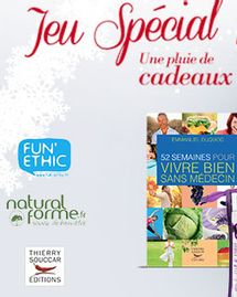 Jeu concours Noël 2013 avec FemininBio, Fun'Ethic, Naturalforme et les éditions Thierry Souccar