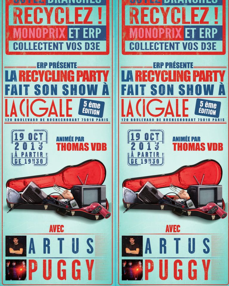 monoprix recycling party