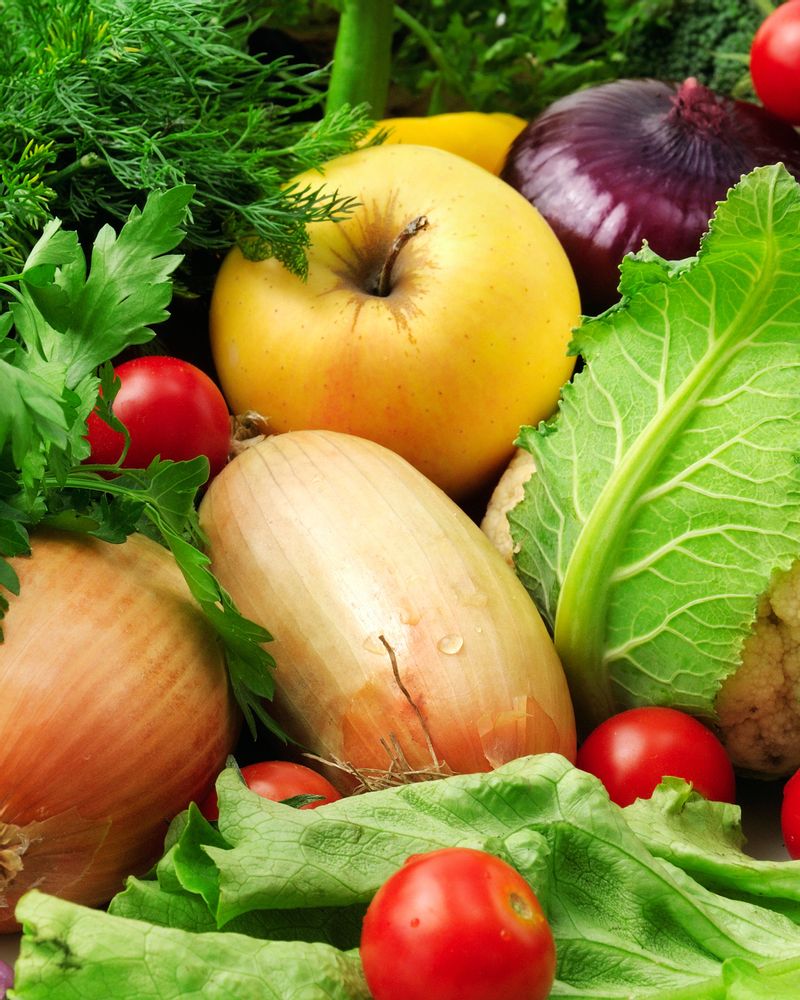 légumes fruits couleurs verger potager