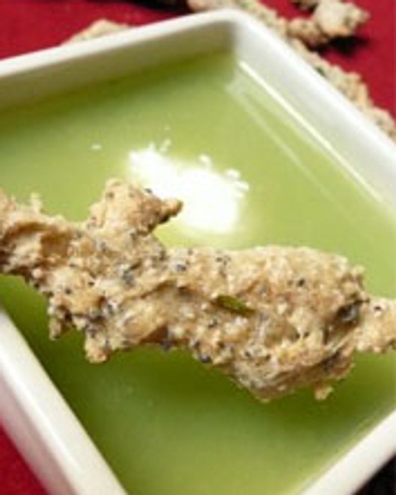 Crème d'asperges vertes au marsala