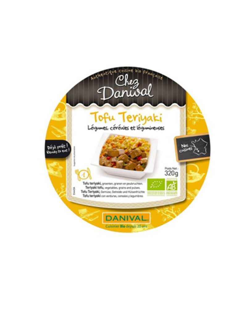 Assiette tofu Teriyaki bio de Danival 