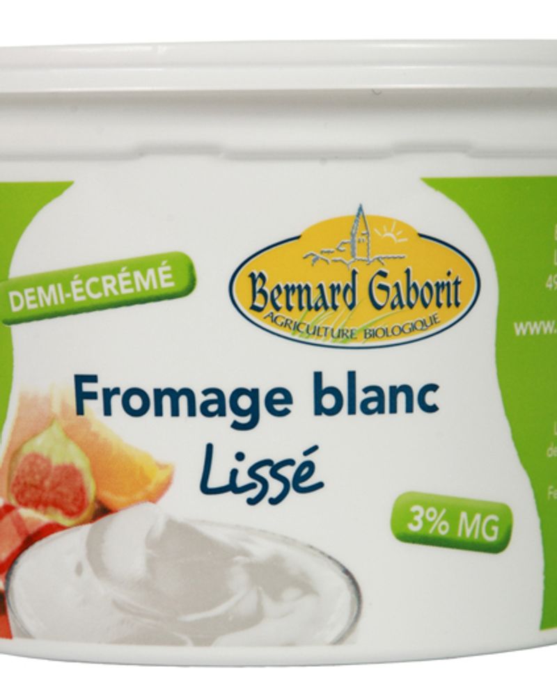 Fromage Blanc Lissé 3% MG - Bernard Gaborit 