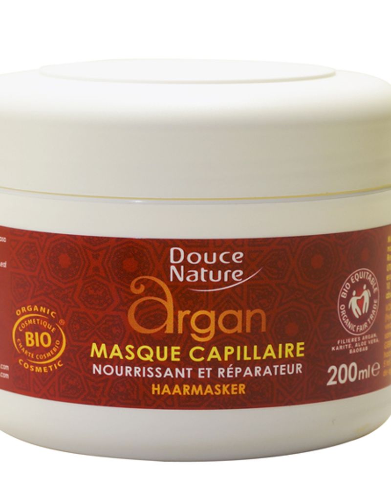 Masque capillaire à l'huile d'argan du Maroc - Douce Nature 
