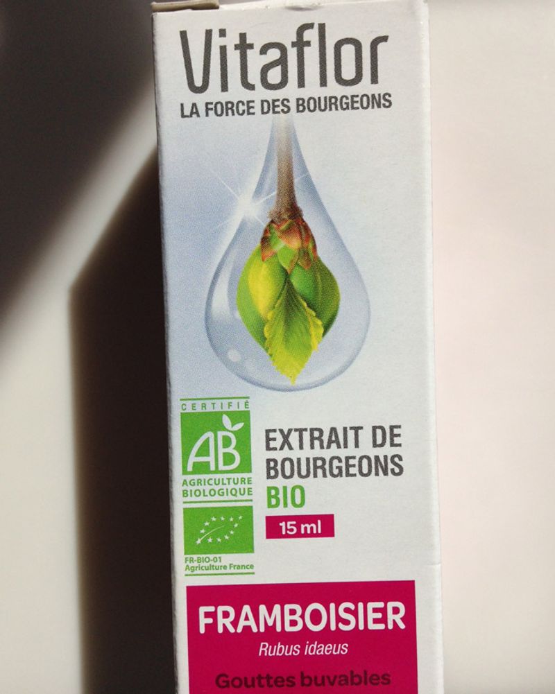 extraits de bourgeons de Framboisiers Bio, Vitaflor.