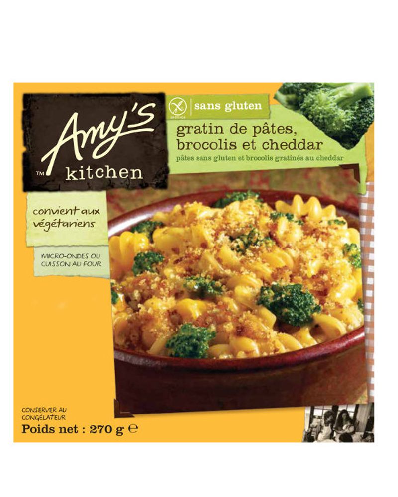Amy's Kitchen Gratin de pâtes brocoli cheddar