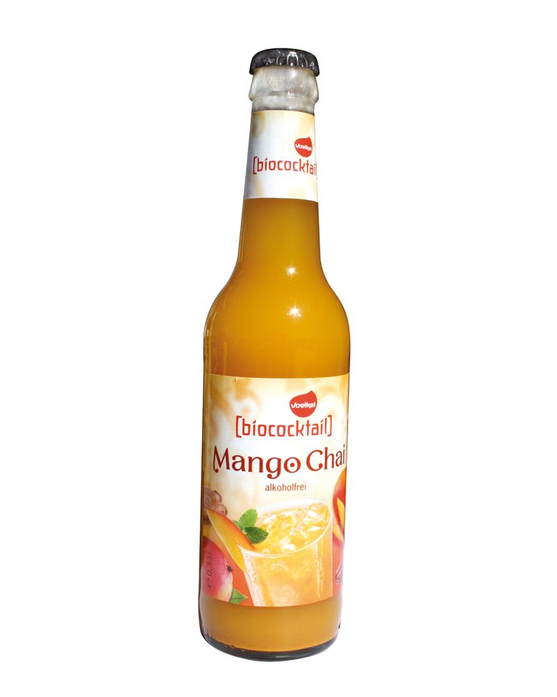 Mango Chaï, cocktail bio - VOELKEL - mangues aromatiques combinées avec des épices Chai