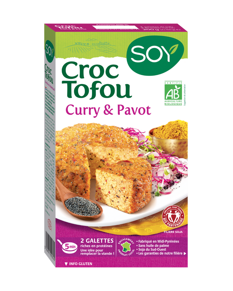 Croc Tofou curry & pavot, SOY
