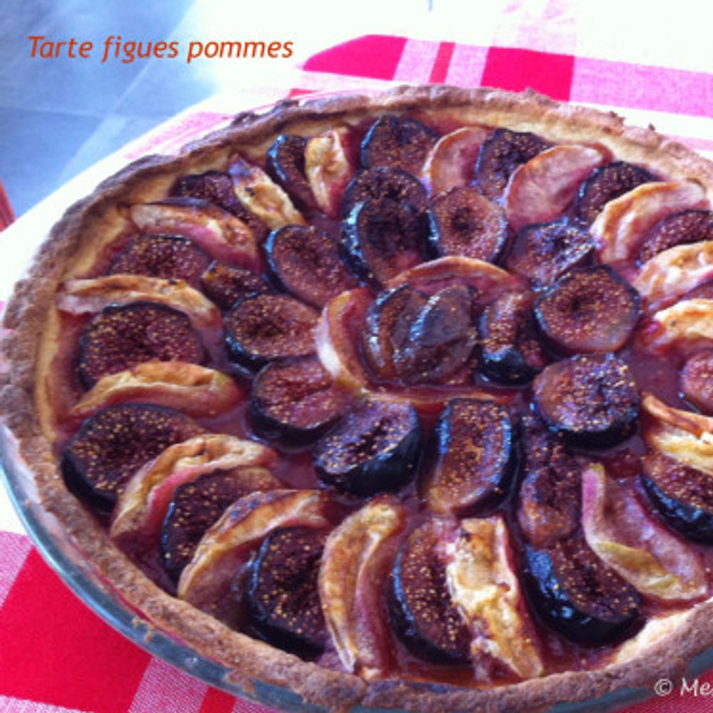 Tarte Figues Pommes Femininbio