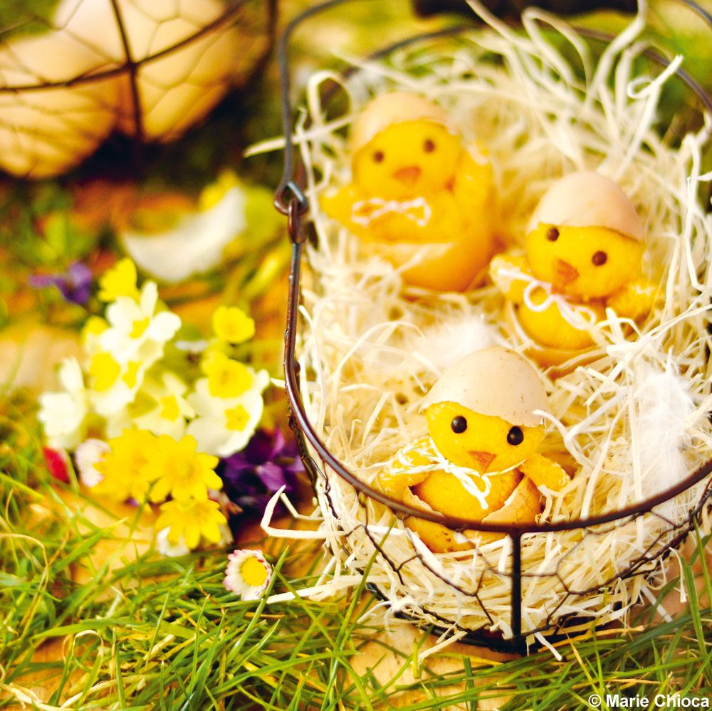 Lot De 16 Mini Poussins Décoratifs – Jaune, Peluche Et Plastique, Pour Pâques Et Déco De Printemps