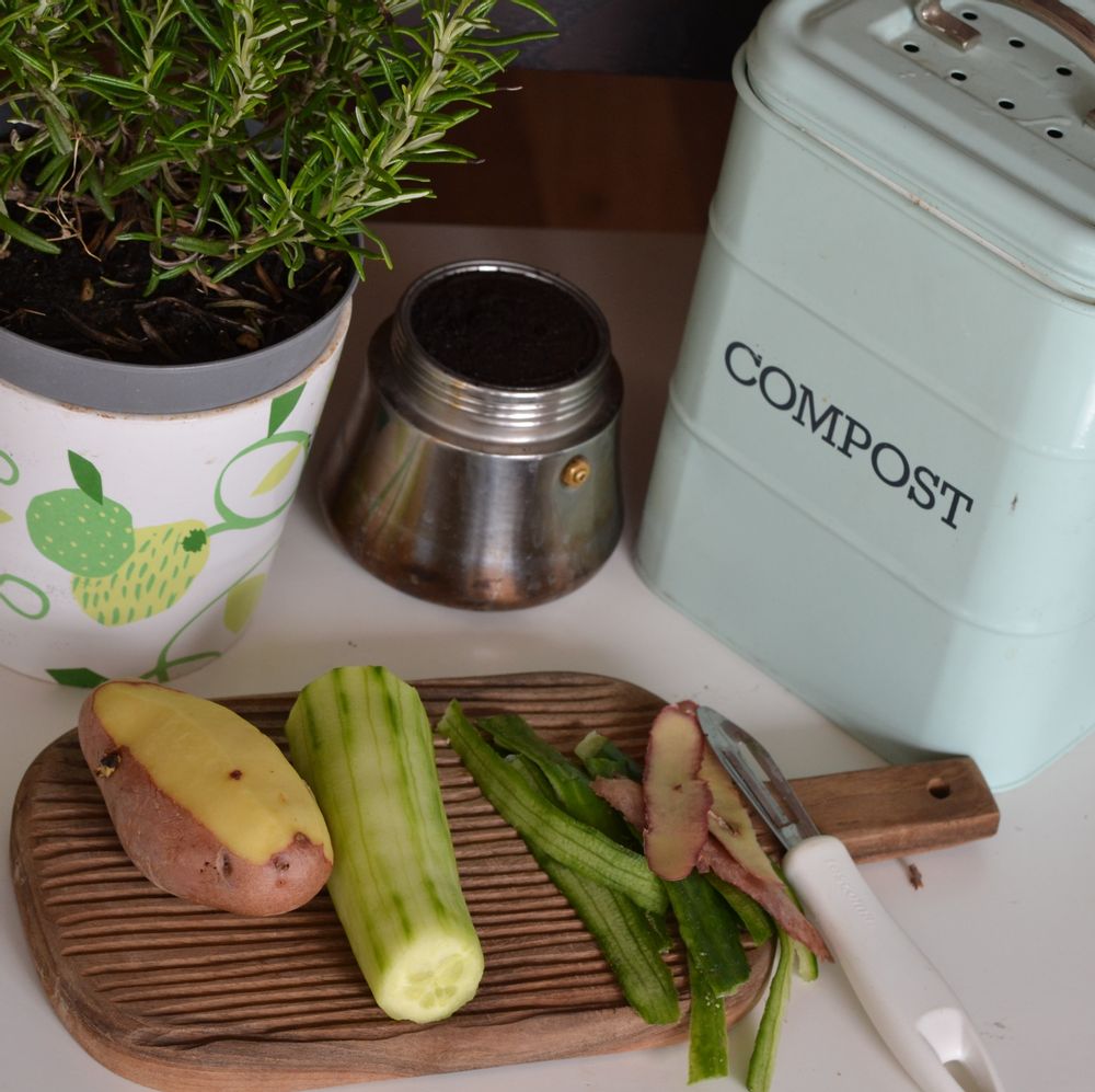 Des pots de fleurs avec composteur intégré pour la cuisine